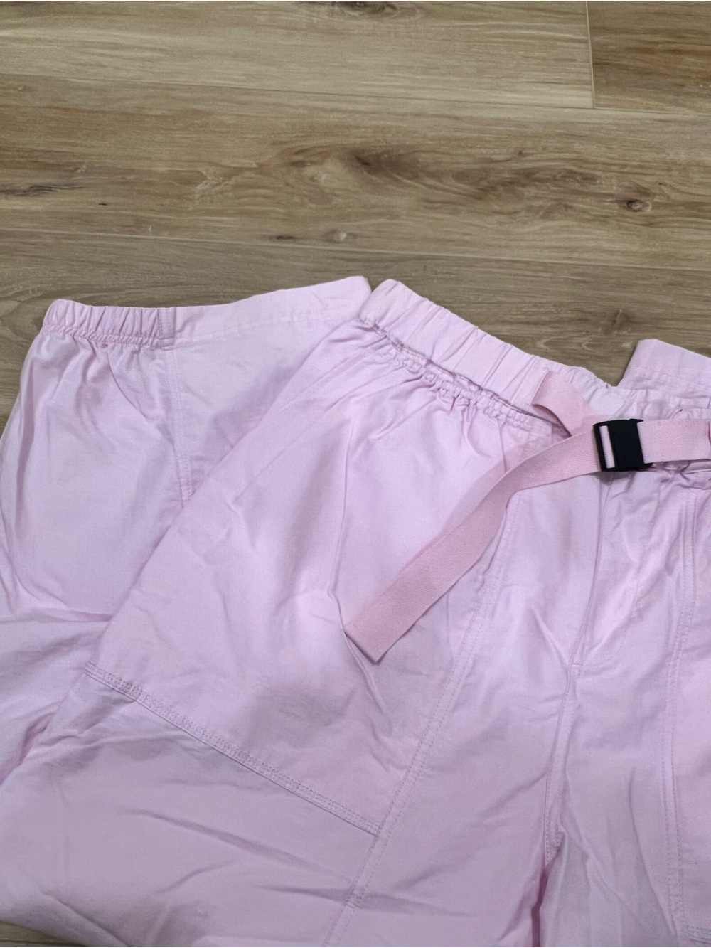 Free People Movement Light Pink Elastic Waist Capri Pants Size XL - Picture 4 of 11